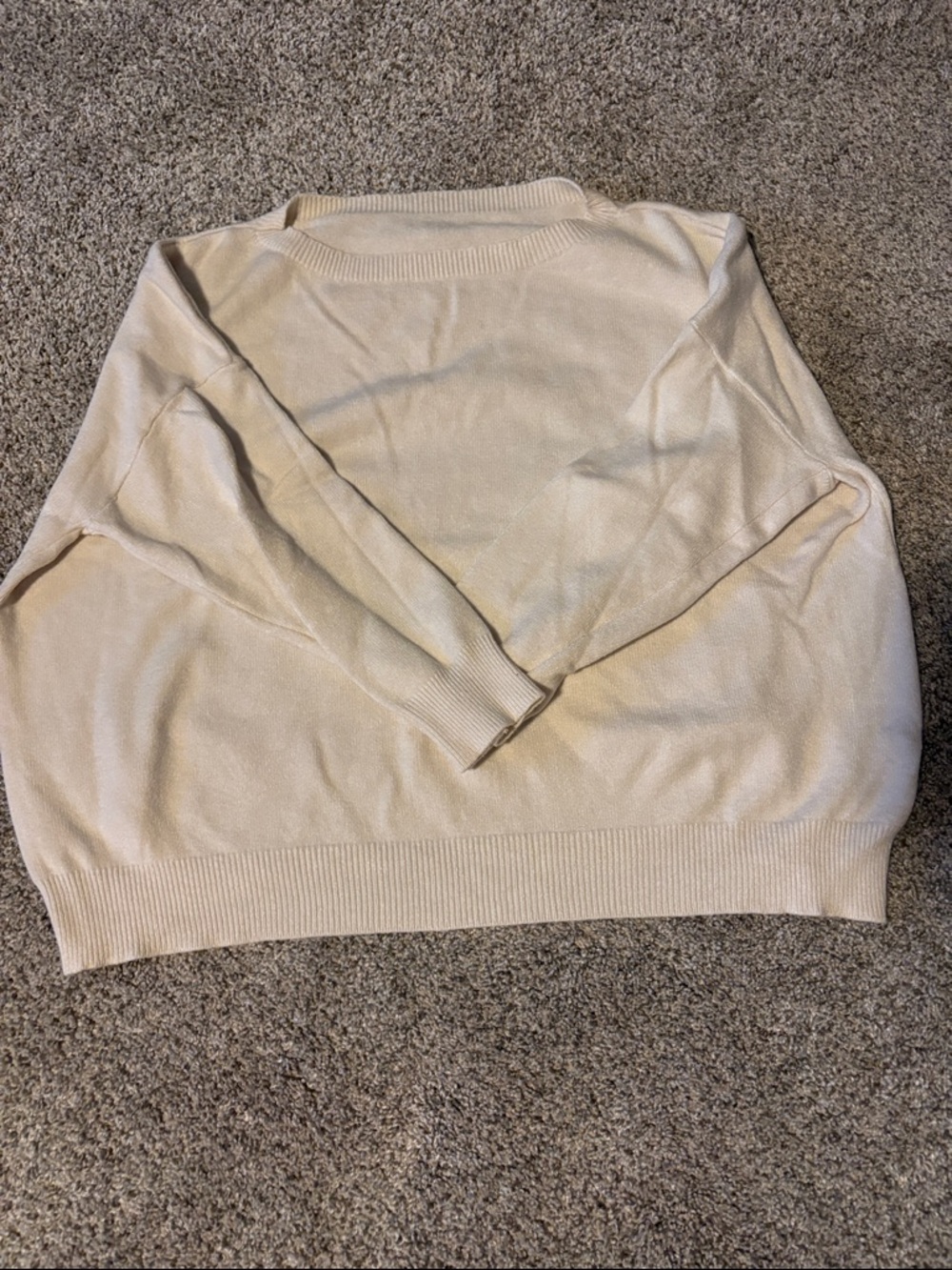 Women's Crewneck Sweater in Cream